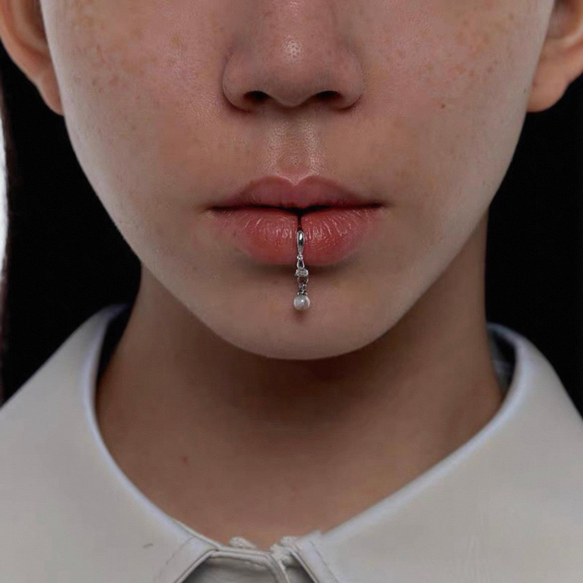 Pearl Lip Studs - No Piercing Required