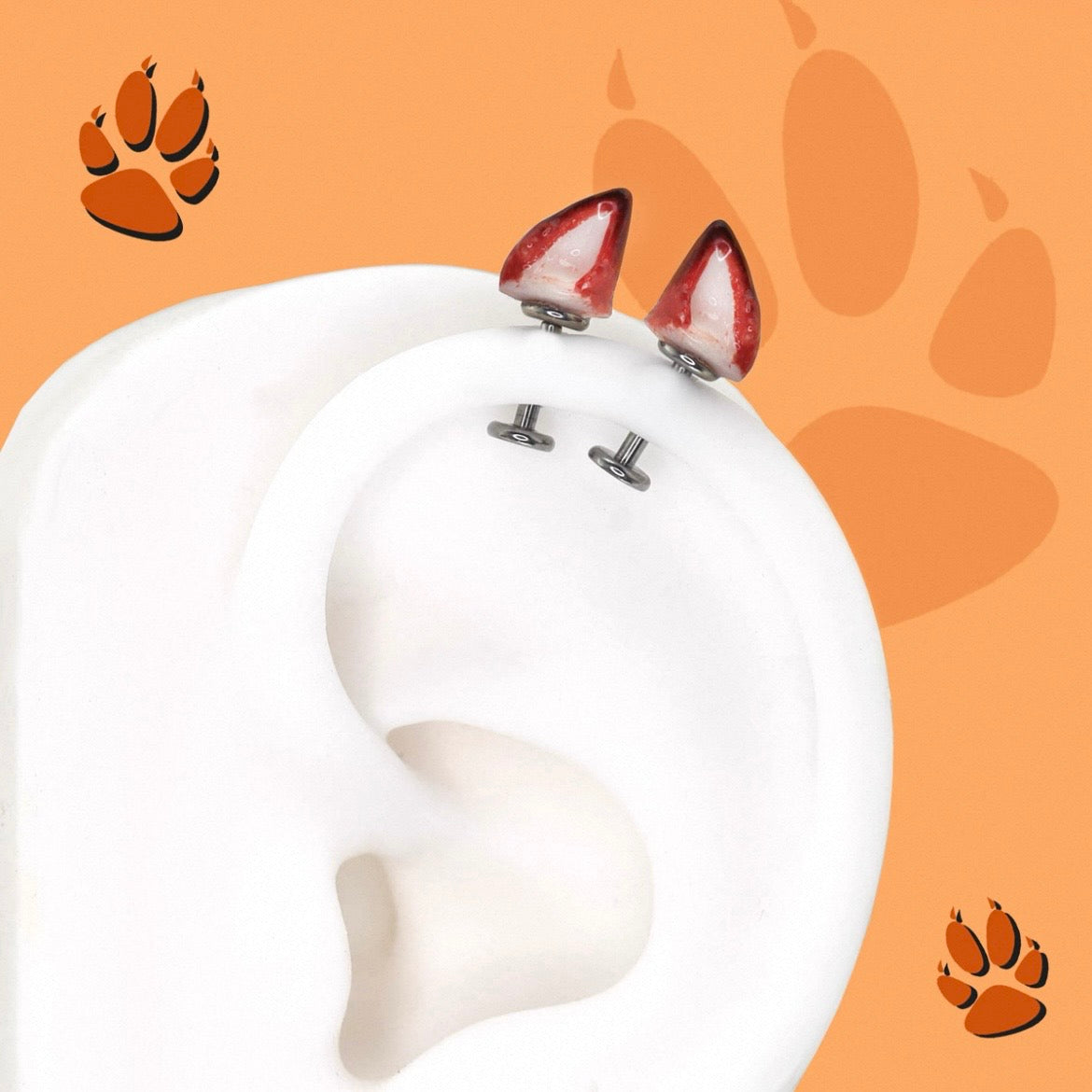 Fox Rabbit Animal Cute Ear Studs Ear Cuffs