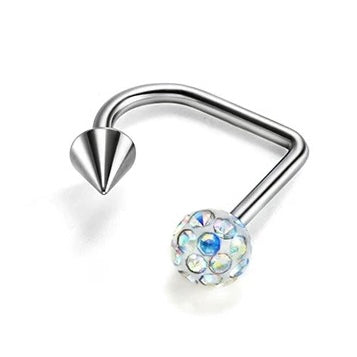 Devil's Pointed Cone Lip Stud Earring