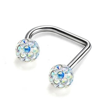Devil's Pointed Cone Lip Stud Earring
