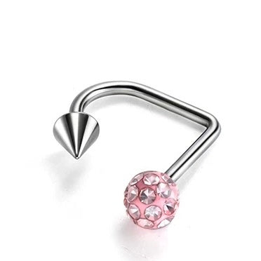 Devil's Pointed Cone Lip Stud Earring