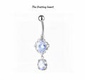 Frosting Heart Navel Stud