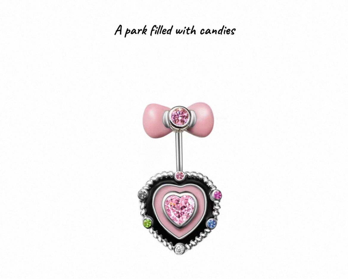 A park filled with candies Navel Stud