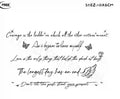 Sentence Herb Juice Tattoo Sticker