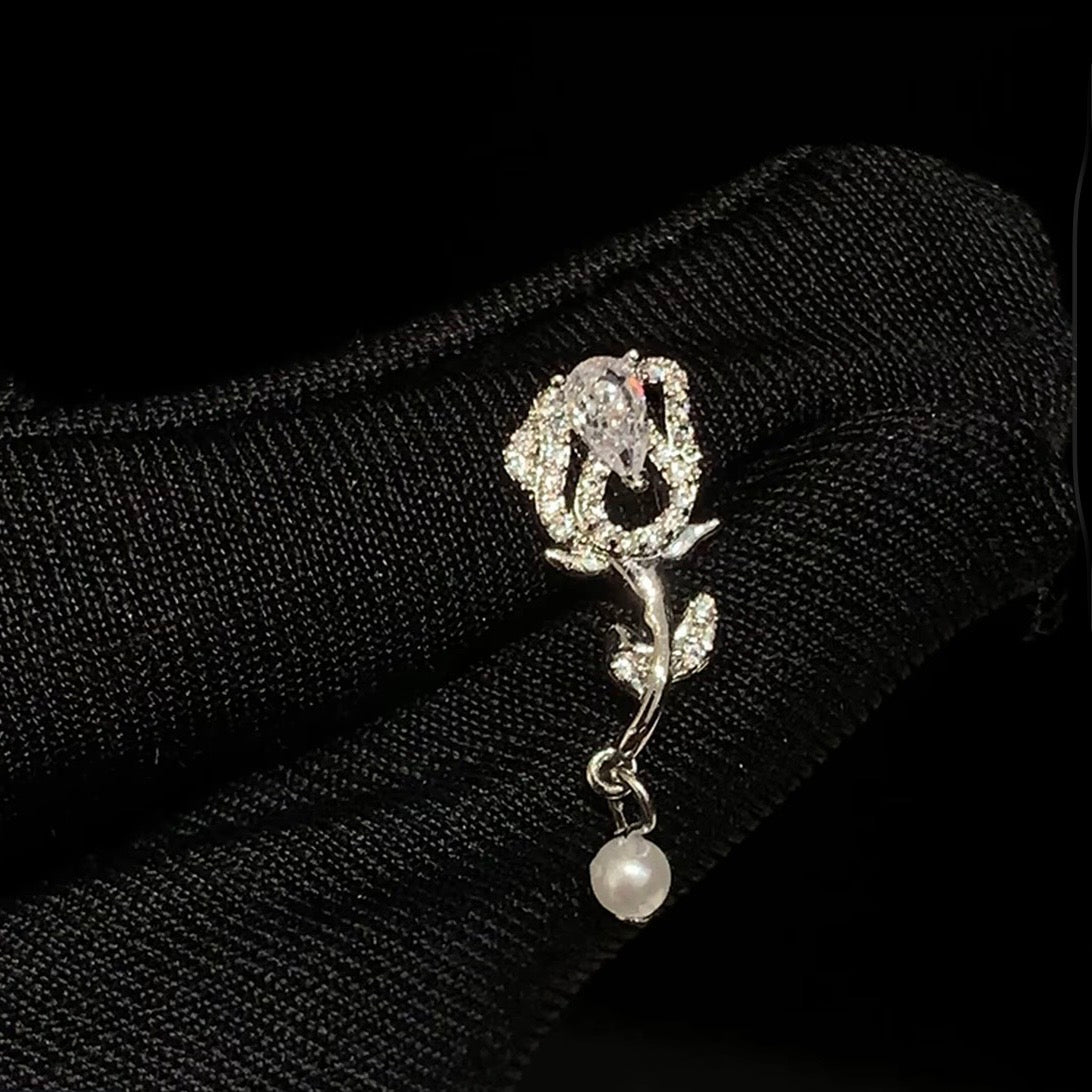 Flashy Rose Earrings