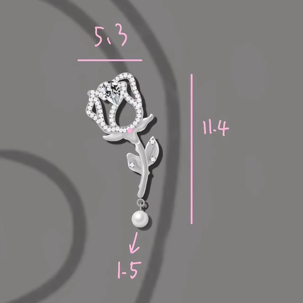 Flashy Rose Earrings