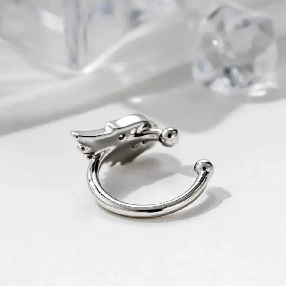 Titanium and Steel Zirconia Wing Studs