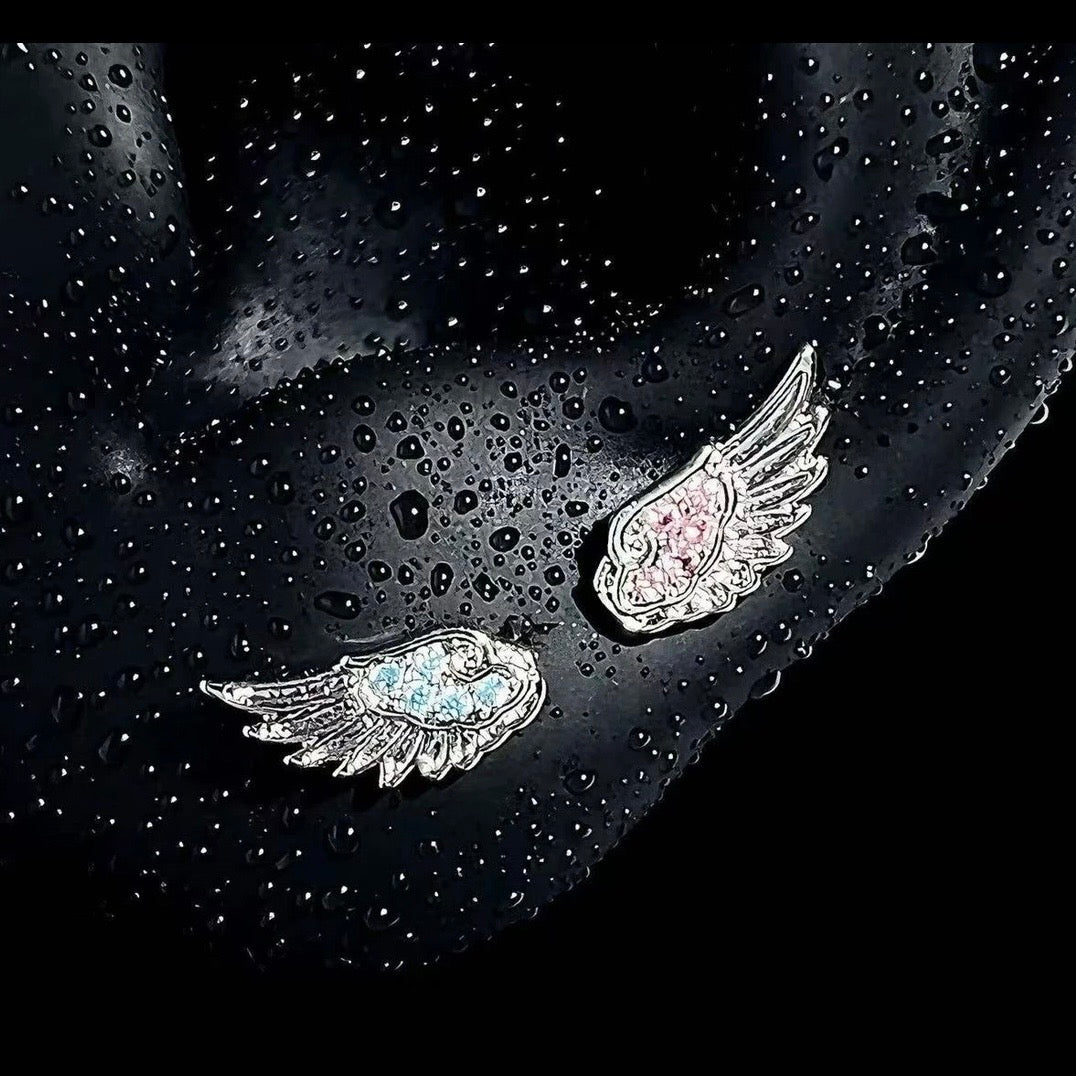 Titanium and Steel Zirconia Wing Studs