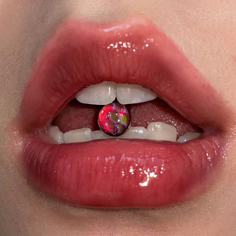 Mermaid  Titanium Tongue studs
