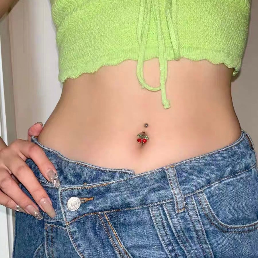 Cherry Navel Stud